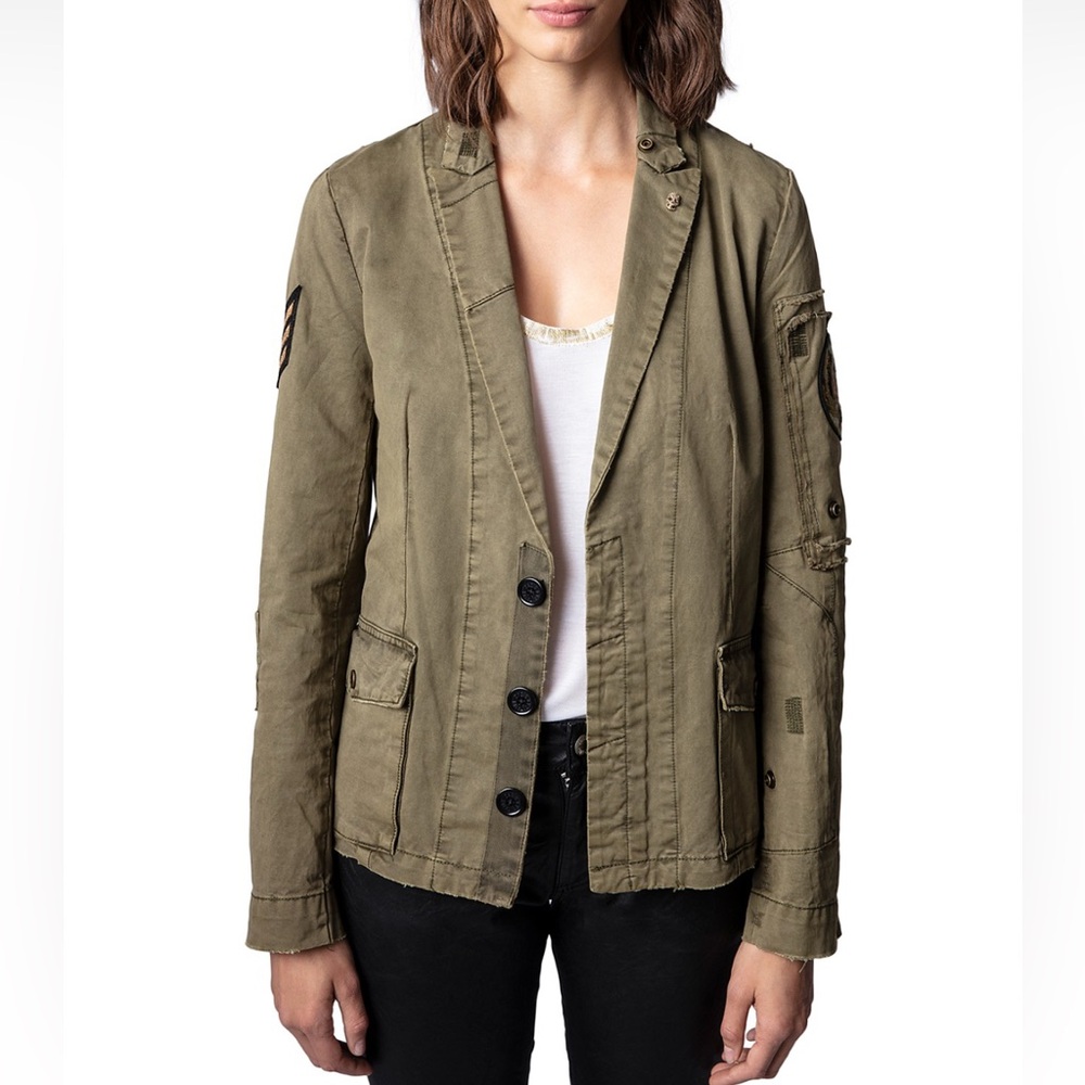 Zadig & Voltaire Virginia Grunge Spi Jacket Size XS